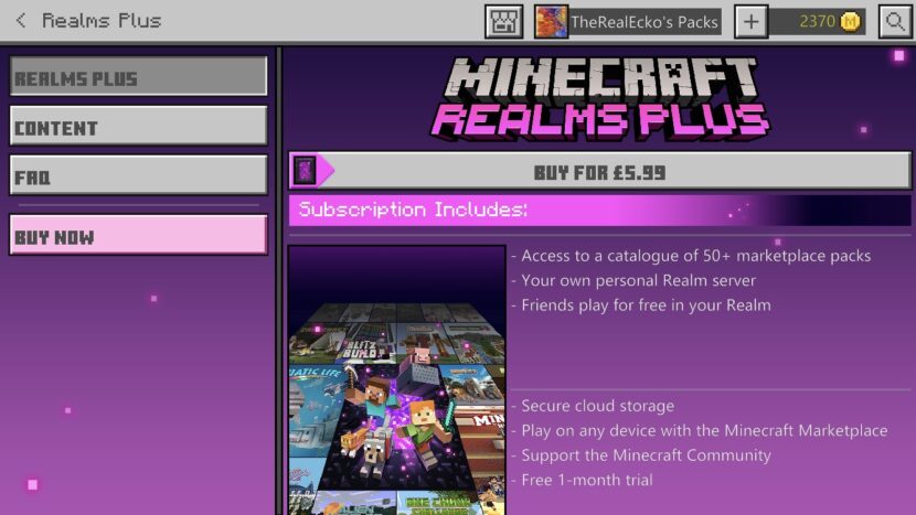 Minecraft Bedrock Realms Plus Now Available Mcbedrock Com